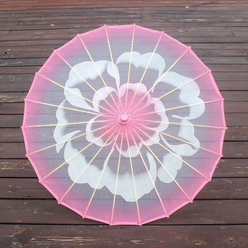 舞蹈道具伞透明茉莉花开舞蹈伞茉莉情怀舞台旗袍走秀古典舞道具跳舞