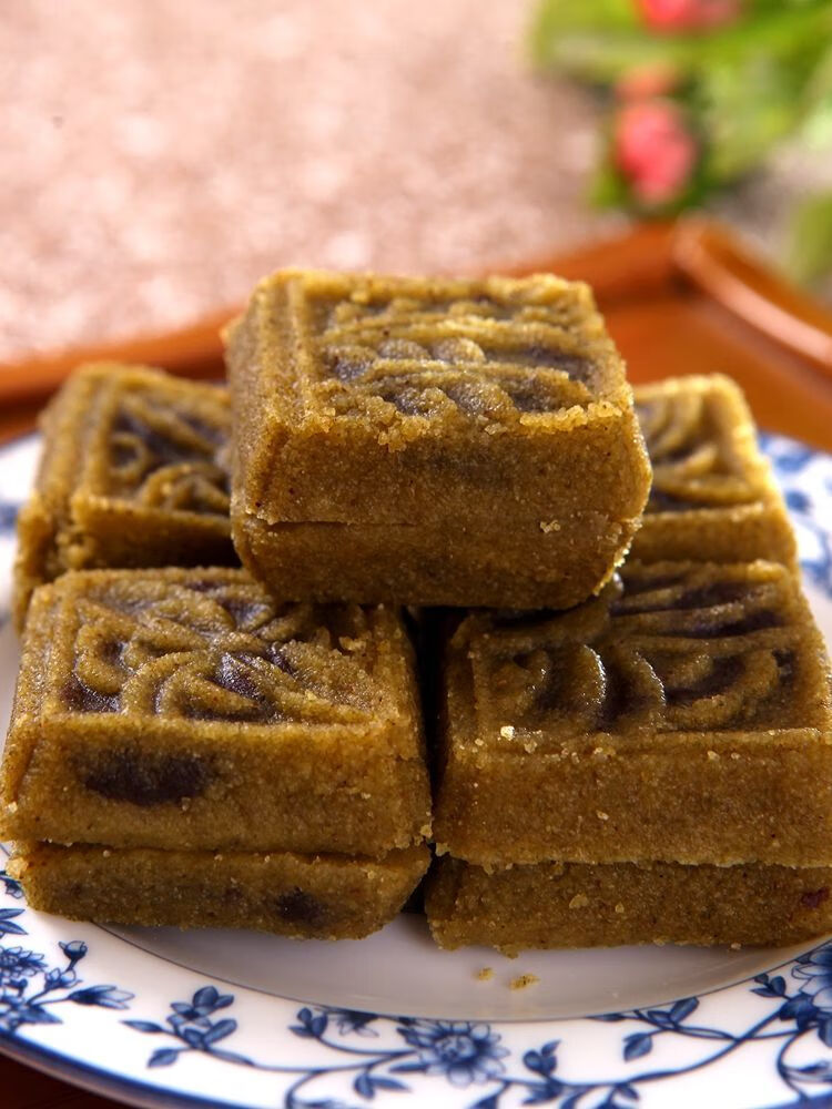 杭州特产老绿豆糕原味绿豆糕绿豆酥传统糕点办公室零食豆沙绿豆糕杭州