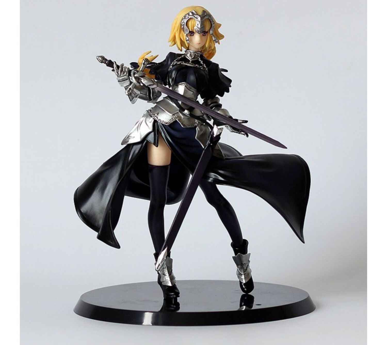 fate贞德手办fgo圣女黑礼服泳装alter斯卡哈saber塞巴公仔摆件 121