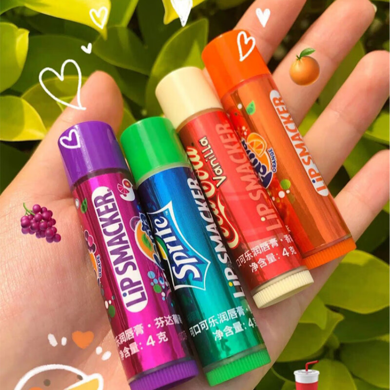 新年礼物可乐润唇膏lipsmacker雪碧饮料味可口可乐女保湿滋润润唇膏