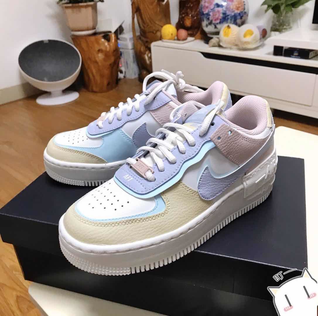 公司级空军一号糖果色af1马卡龙彩虹虞书欣同款低帮男女休闲板鞋cu
