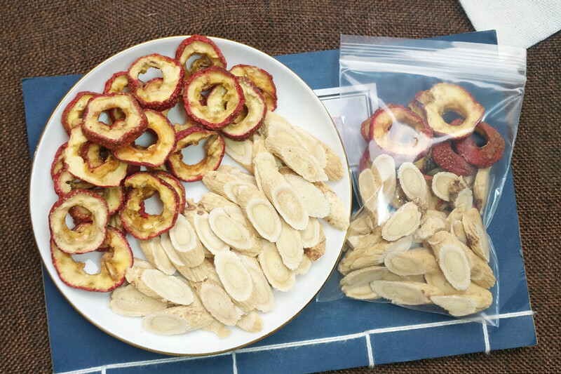 黄芪山楂饮特级黄芪片去籽无核山楂干泡茶10份无硫