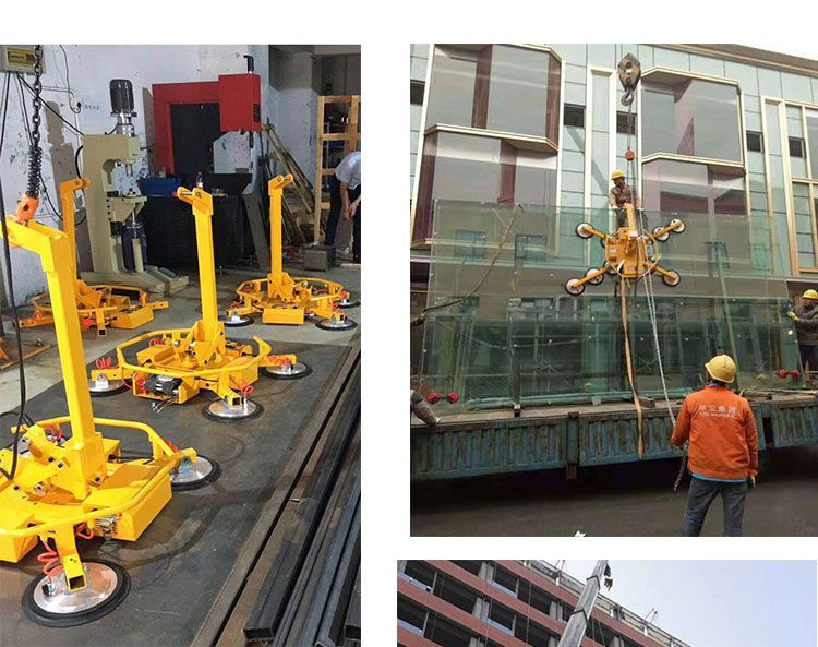 电动玻璃吸吊机真空吸盘翻转吊具搬运幕墙安装提升小型吊旋转工具