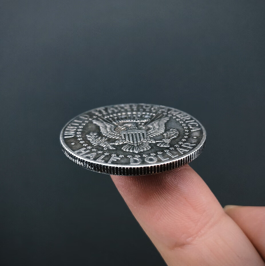 怪盗基德硬币魔术币怪盗基德抖音同款道具1974肯尼迪半美元30mm手指转