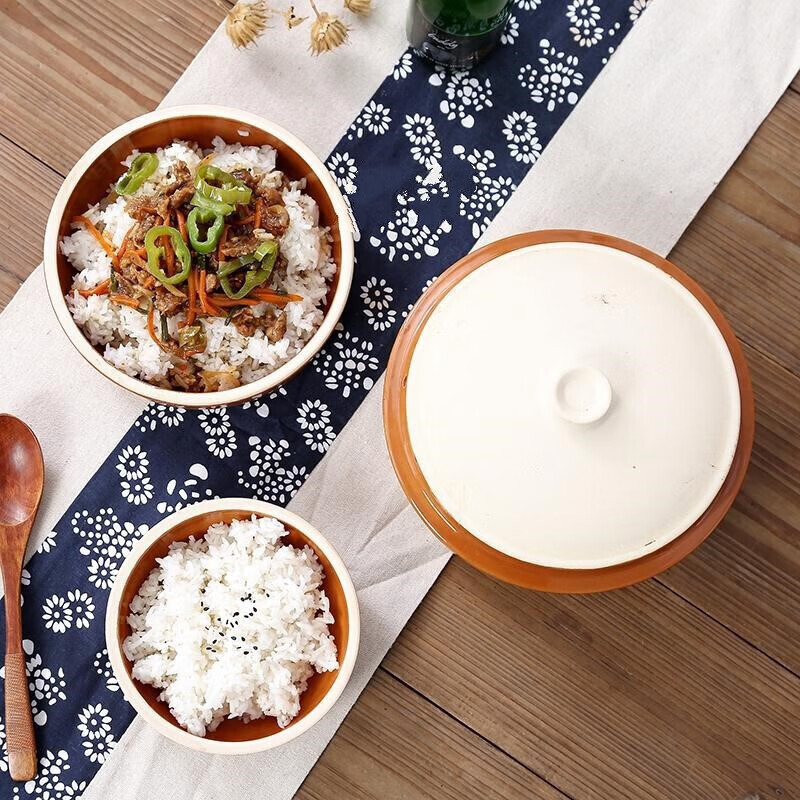 紫砂碗蒸饭 蒸饭瓦碗土碗蒸笼钵仔家用粗陶蒸菜饭蛋微波炉碗紫砂炖盅