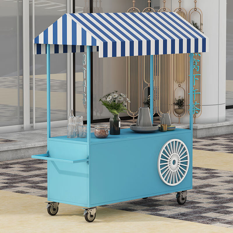 摆地摊移动手推车摆摊小推车网红夜市移动室外户外小本生意甜品卖花炸