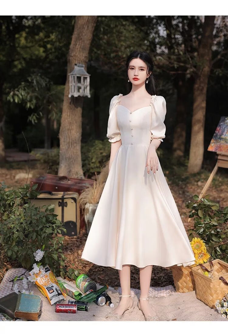 肯昔 伴娘服平常可穿香槟色伴娘团礼服姐妹裙伴娘服夏季仙气质女平时