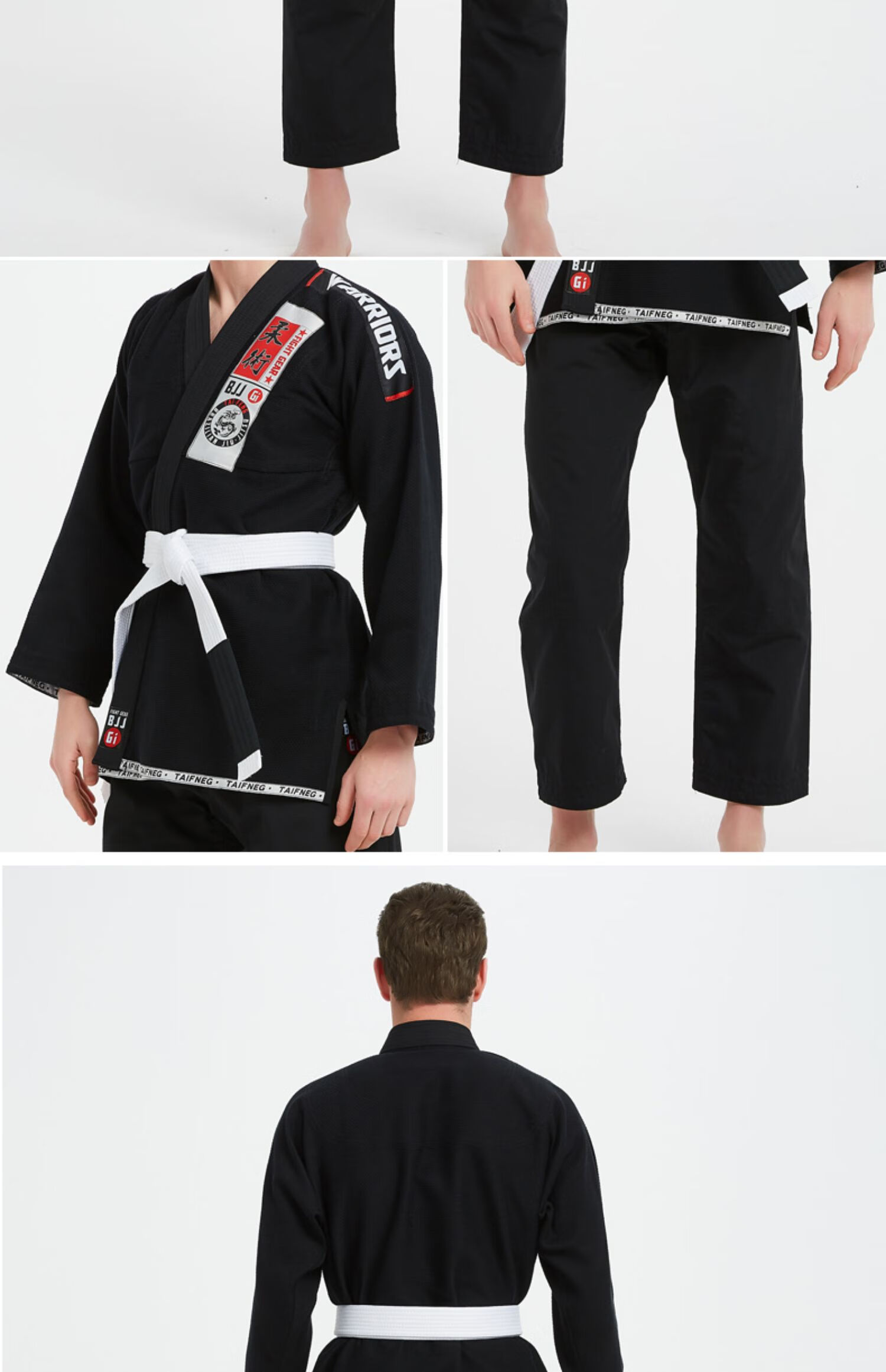 巴西柔术道服防磨衣男女专业训练新款服bjjgi勇士经典款加厚米色柔术