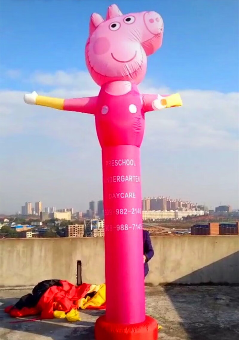 定制充气人偶开业摇摆跳舞人招手小丑洗车工挥手舞星卡通拱门气模加厚