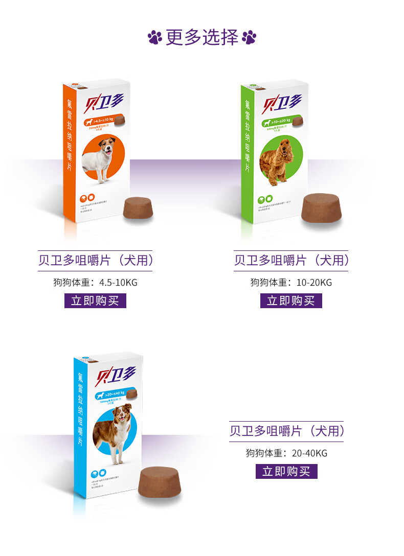 大中小型犬用驱跳蚤虱子蜱虫打虫药疥螨蠕形家庭宠物小狗狗体内驱虫药