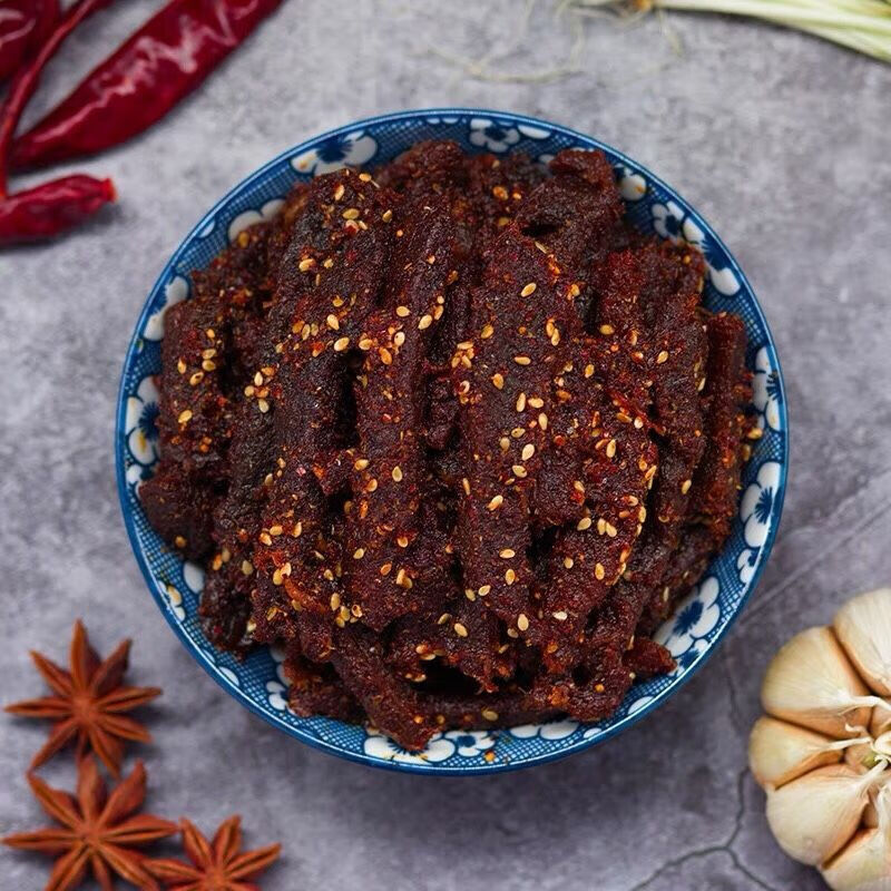 冉师傅牛肉干散装独立小袋麻辣250克万州牛肉干重庆特产休闲食250g
