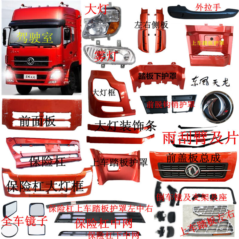 适用于东风天龙大力神汽车驾驶室货车配件大全东风商用车全车配件大全