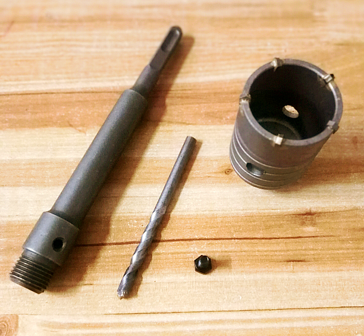 电锤钻头干打砖墙穿墙冲击钻混凝土水扩孔器打孔器开孔器30mm不含杆