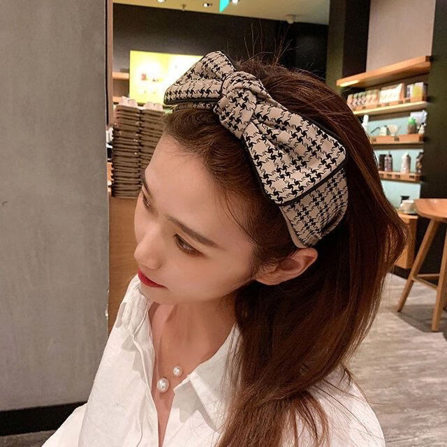 【网红款】高端发箍减龄发带女日常外戴大圆脸适合的发卡超大蝴蝶结头