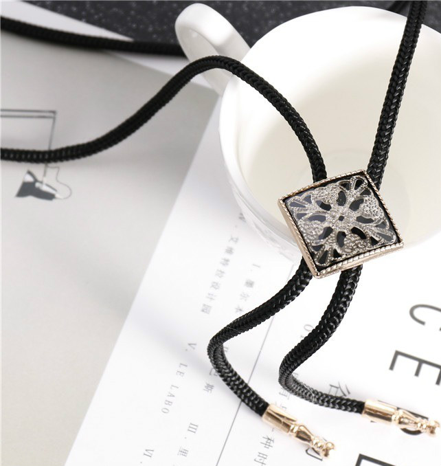 新品波洛领结日韩人气经典款男女衬衫休闲波洛领带领绳领结金属扣领结