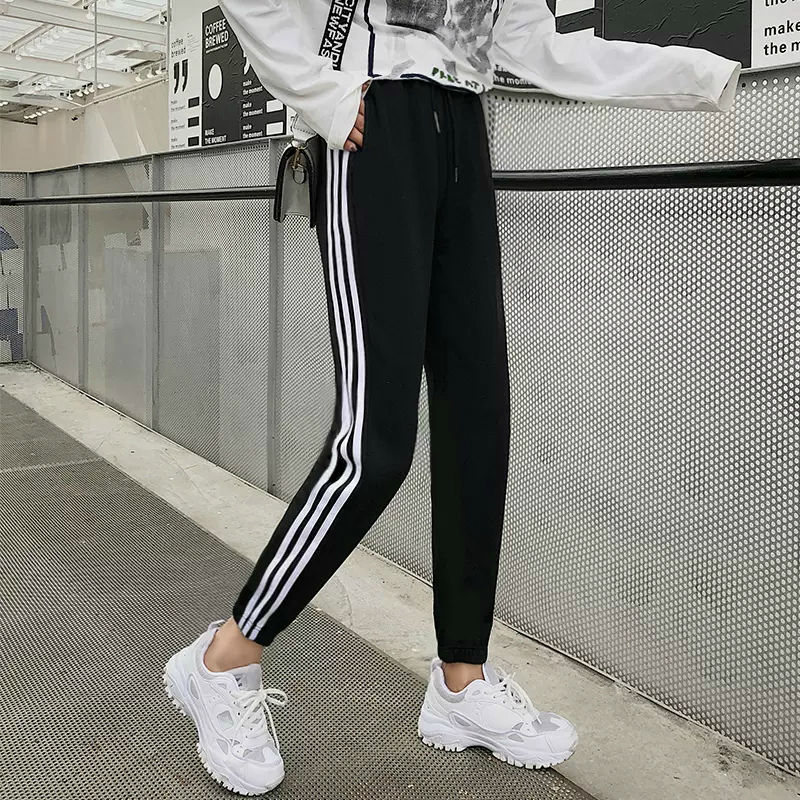 园燕休闲裤女夏季薄款裤子女薄款运动裤女夏季学生韩版宽松休闲裤束脚