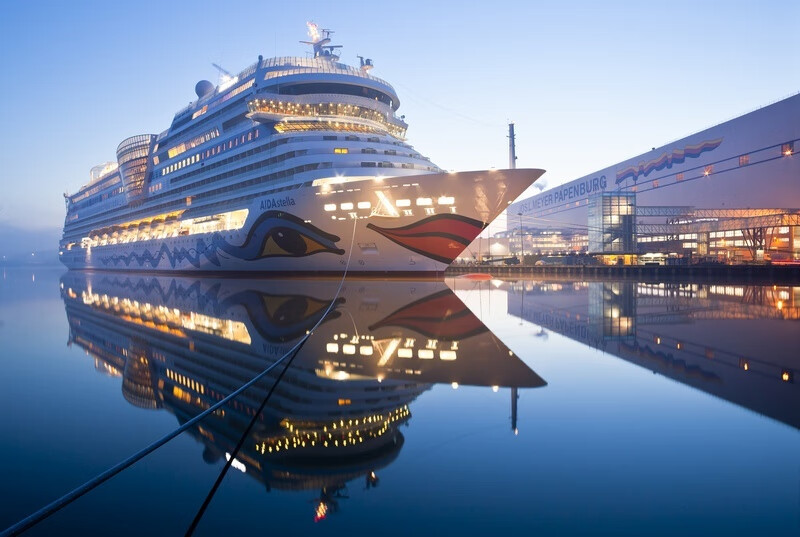 玩具1720/3/4/6玛丽王后豪华邮轮游客船仿真合金模型 1720阿依达邮轮