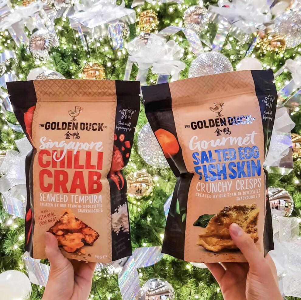 金鸭咸蛋薯片 【现货】新加坡金鸭goldenduck咸蛋黄薯片鱼皮天妇罗冬