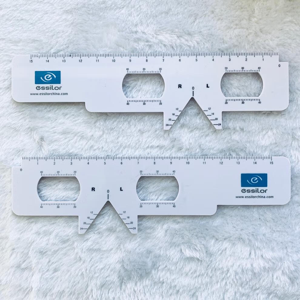 眼镜瞳距尺 眼睛尺 瞳距尺 依视路瞳距尺 硬瞳距尺测量瞳距尺【图片