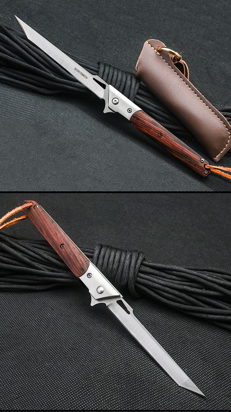 菊田水果刀折叠刀折刀军刃军刀具防身冷兵qi器菊田水果刀户外小刀生存