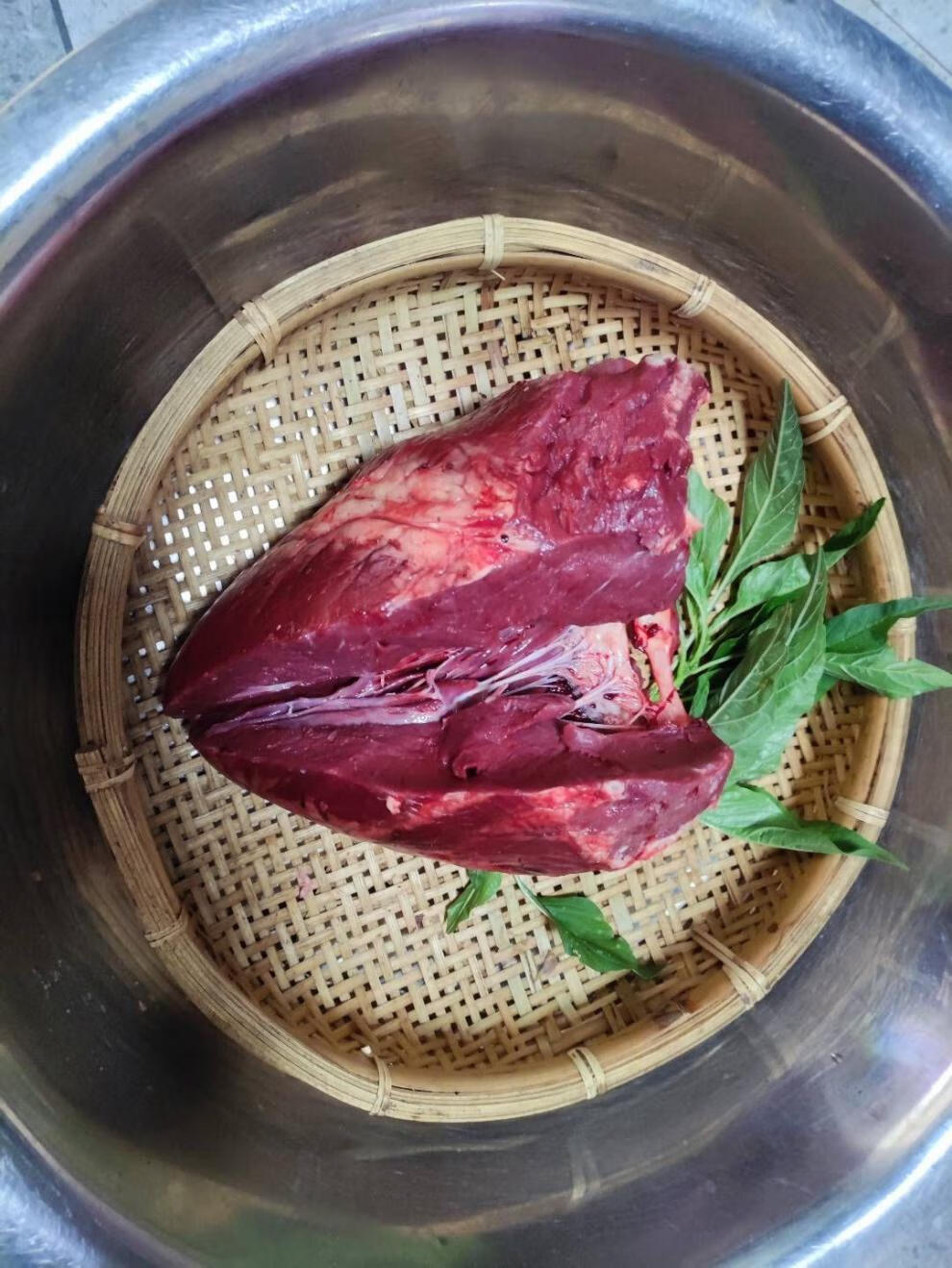 新鲜牛心2斤真空包装国产黄牛现杀生鲜速冻牛杂牛心禧客鲜新鲜黄牛心