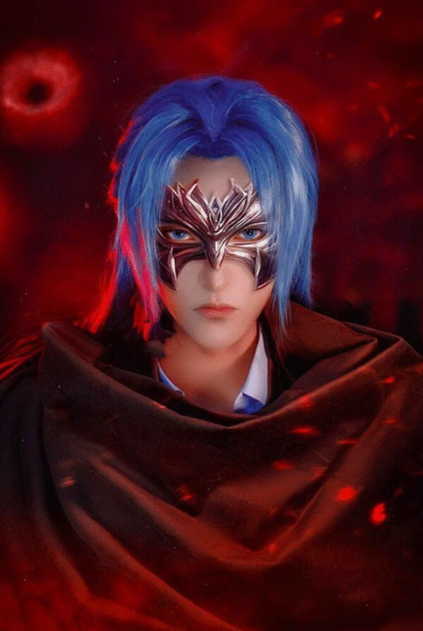 唐三的面具可穿戴斗罗大陆小舞同款万圣节舞会男女儿童cos服道具半脸