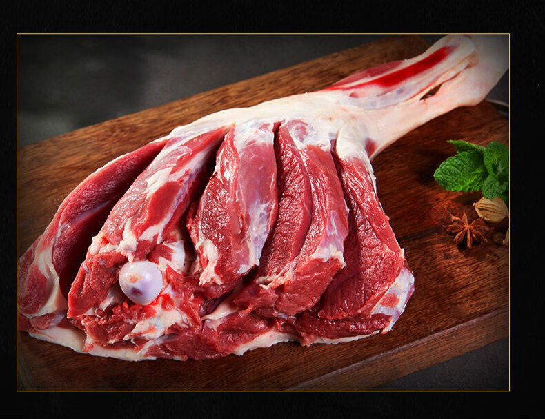 羊肉宁夏滩羊羊后腿肉羊腿生羊肉烧烤食材肉类生鲜美人觉醒五斤前腿带