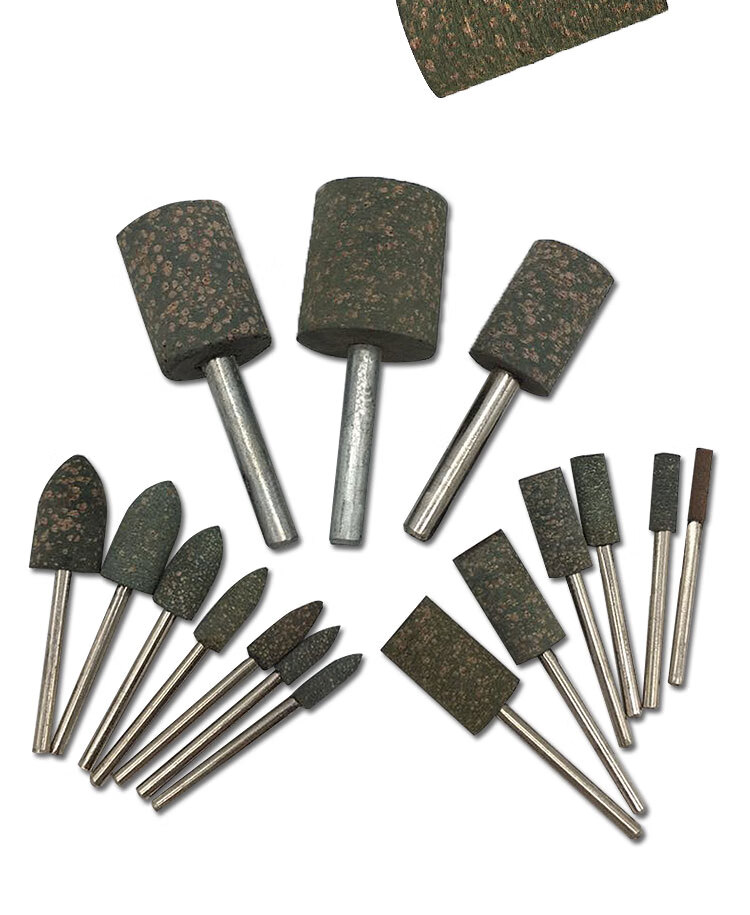 磨利特芝麻磨头橡磨头弹性海绵磨头橡胶砂轮磨头金属打磨抛光310锥形