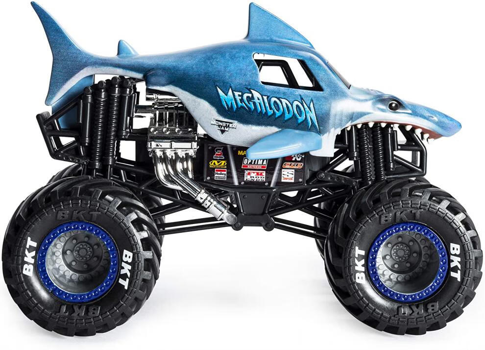 建元新款风火轮大脚车代购monster jam风火轮1:24怪物大脚车惯性推车