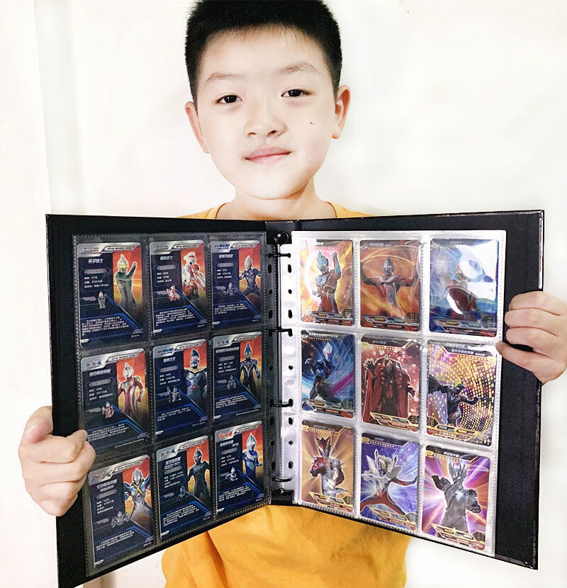 奥特曼卡片收藏动漫卡册封面图案卡册奥特金卡闪卡玩具集卡册全套豪华