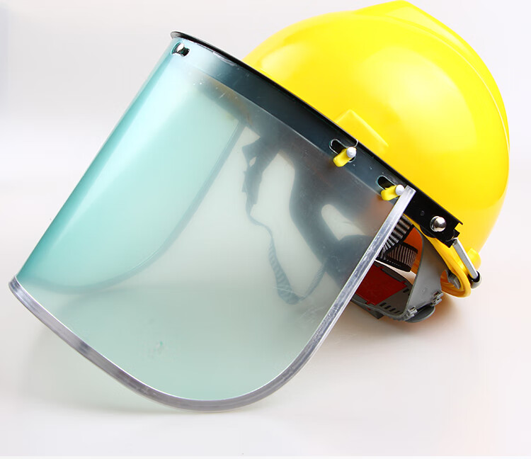 安全帽电焊烧焊氩弧焊焊工防尘防护面罩焊帽全脸电焊防护用品电焊pvc
