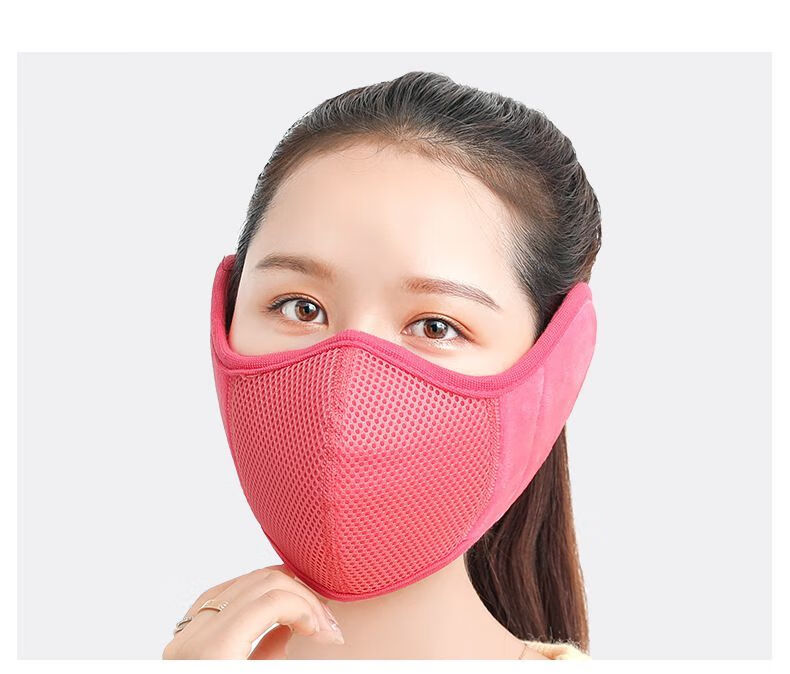 jpntky服饰配件冬天护脸护耳男士口罩防寒保暖口罩女秋冬季二合一骑车