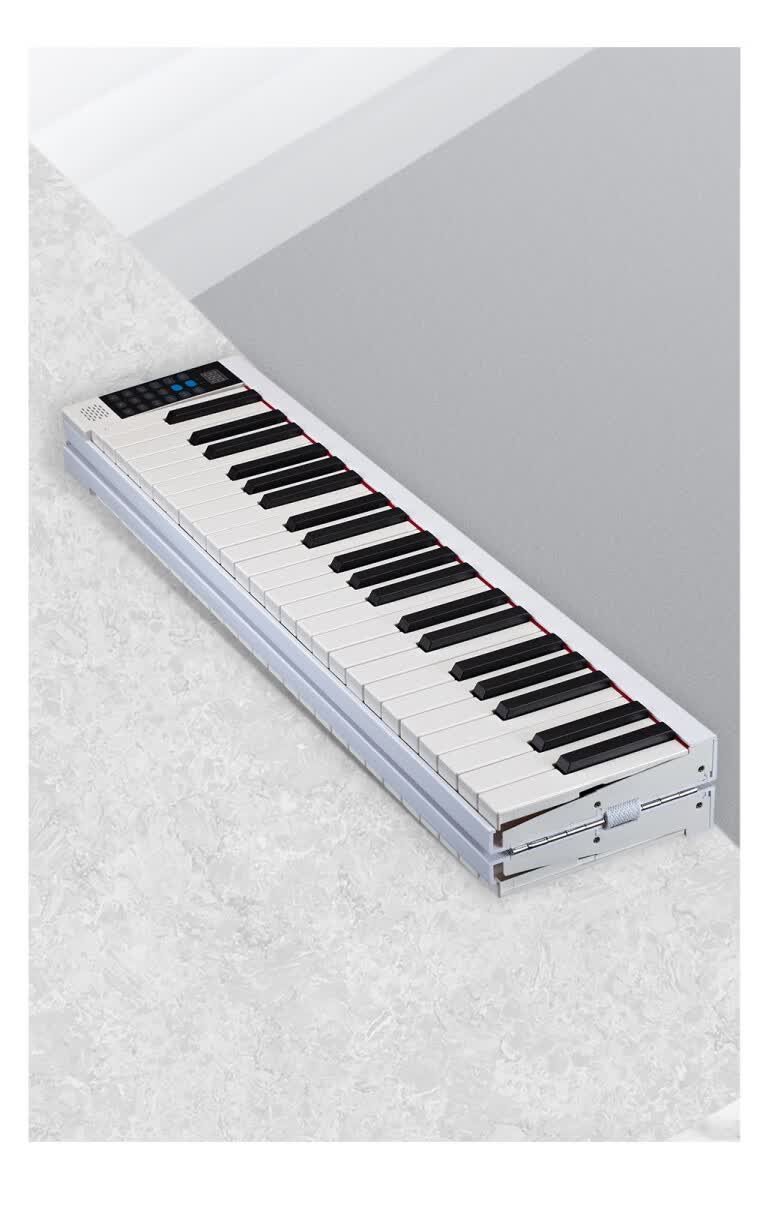 雅马哈手卷钢琴折叠拼接电子钢琴88键便携式手卷键盘幼师学生家用初学