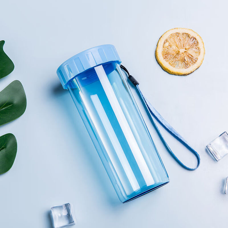 塑料茶杯随身 pp材质水杯防摔钻石塑料水杯简约杯子女学生韩版可爱