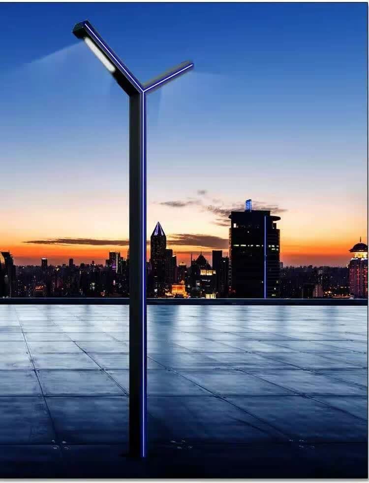 尔真 户外防水3米led庭院灯铝型材景观灯花园别墅草坪灯公园小区路灯