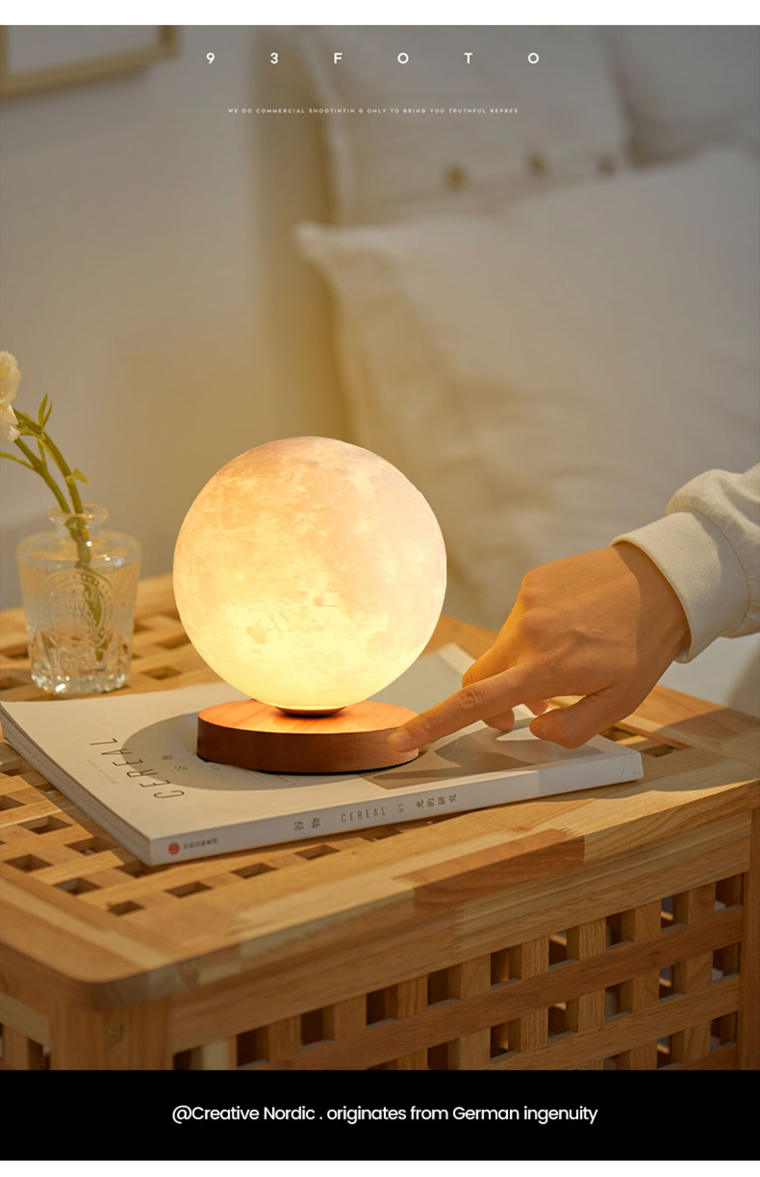 chao)月球灯月亮灯卧室书桌充电台灯床头灯创意睡眠ins礼物氛围小夜灯