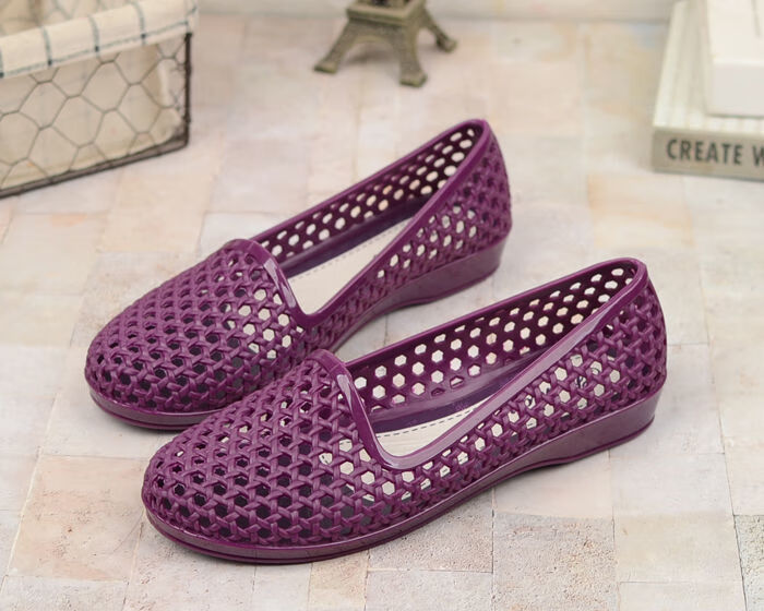 老太太中老年人拖鞋水晶塑料熟胶老太婆大妈老式是托施扡鞋奶奶凉鞋