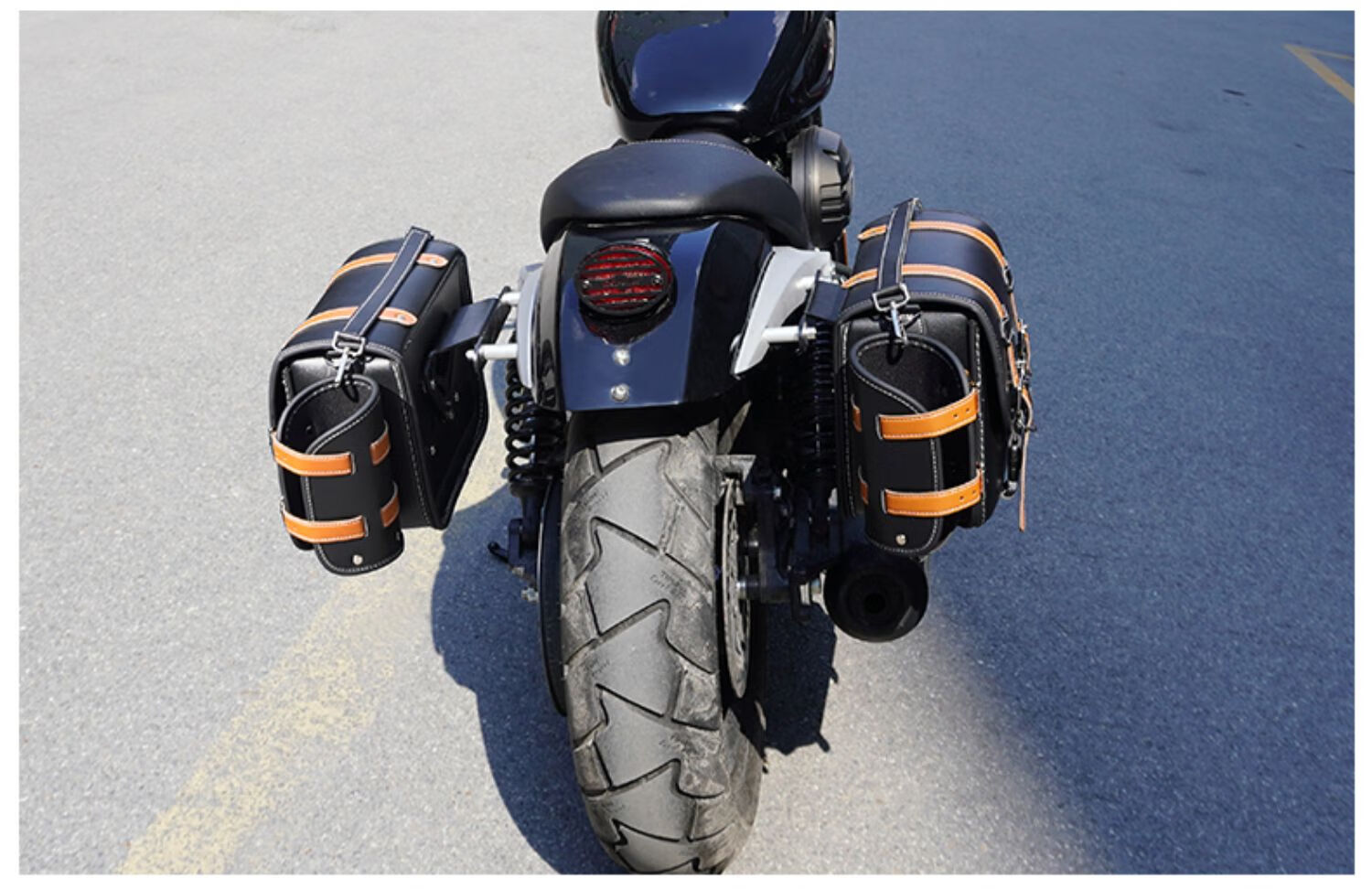 2122年新款摩托车边包改装机车复古通用马鞍油箱包侧边挂车尾包防水