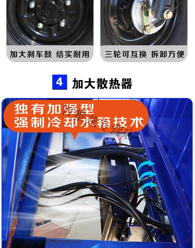 新款國四電噴燃油半封閉三輪車左方向盤把式帶半棚三輪摩托車國四電噴