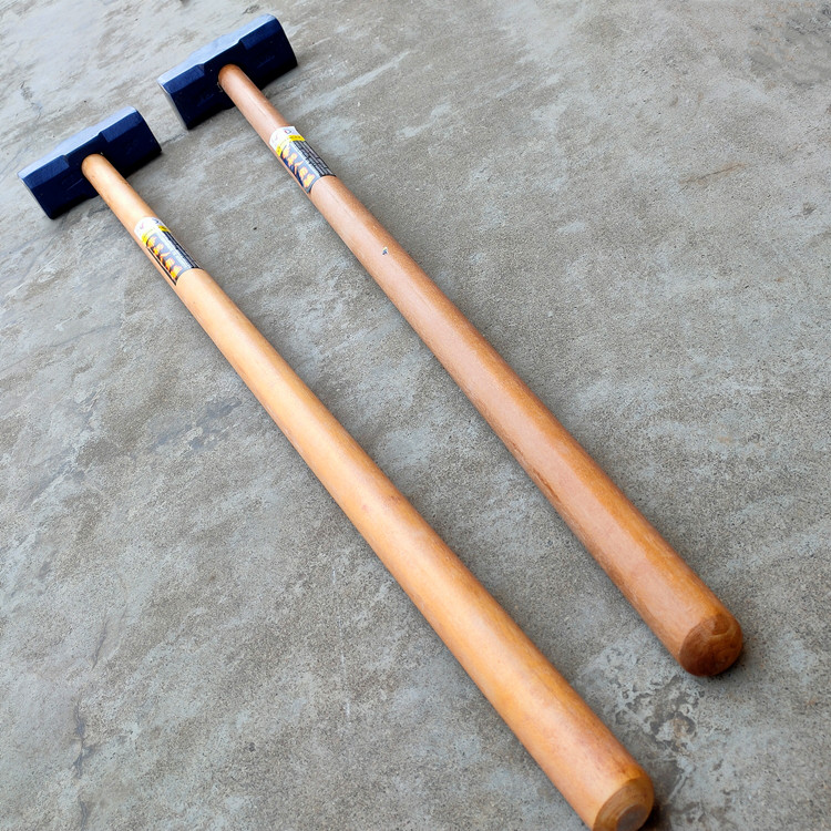 2米1.4米木柄大锤 碳钢锻打八角锤装修砸墙18p锤子大锤头 1.