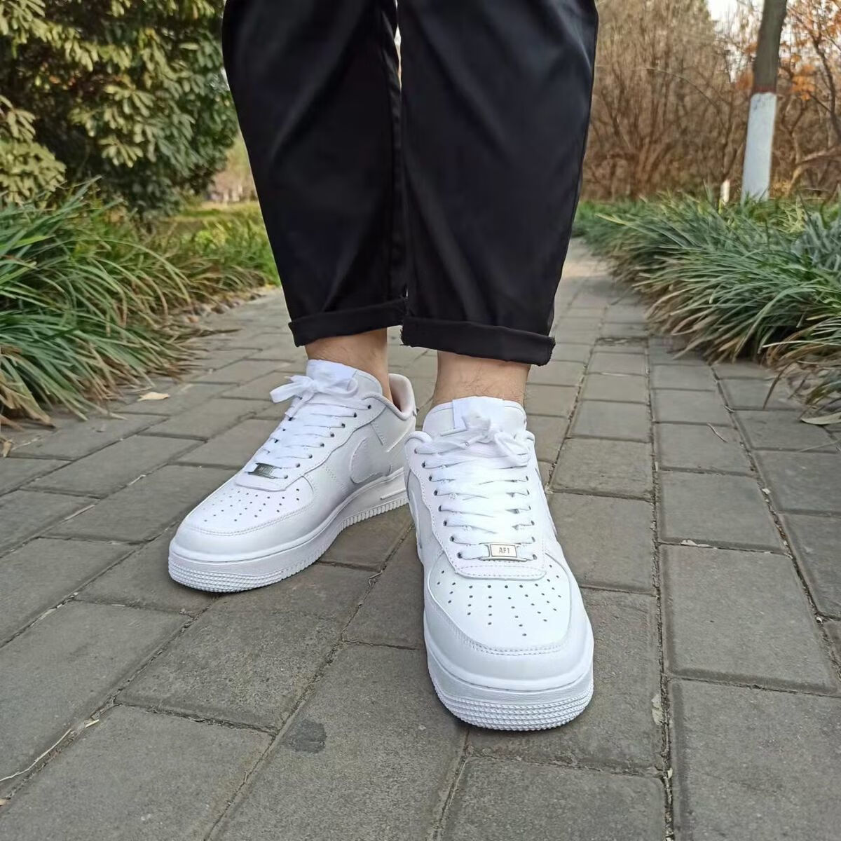 纯原af1空军一号aj纯白百搭运动情侣男女低帮板鞋白色36