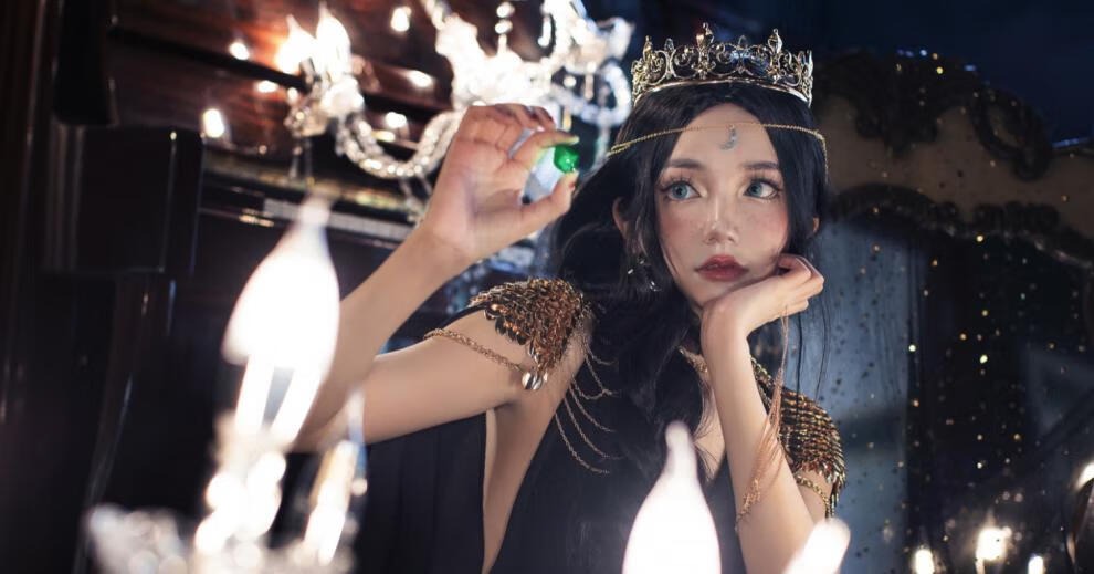 风铃权杖 风铃权杖金色变装何丹彤抖音鬼刀风铃公主cos服装礼服衣服