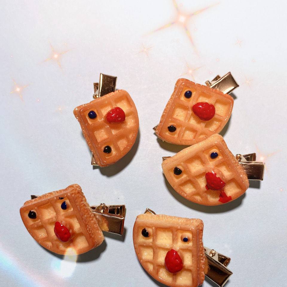 品质保证大虾河虾发卡趣味食物发夹可爱设计ins仿食玩发卡发饰女生单