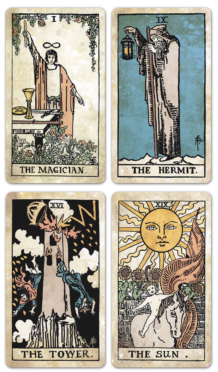 祥欣淇 塔罗牌 古体伟特塔罗卡牌tarot vintage 意大利复古韦特塔罗牌