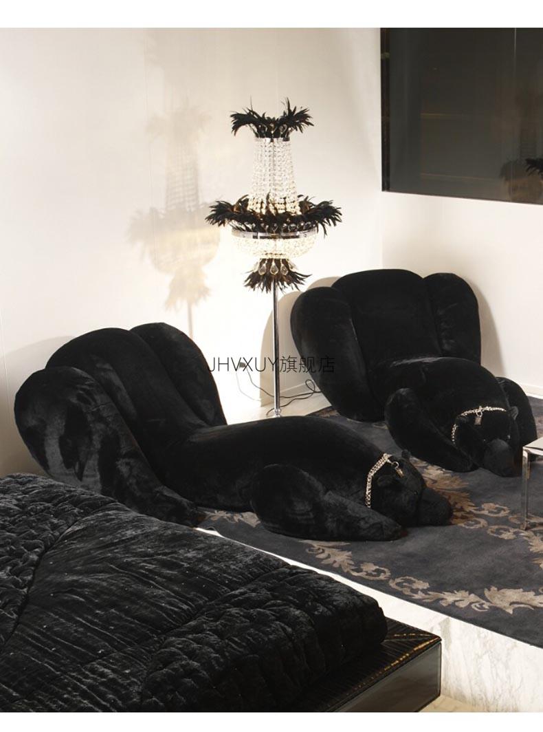 大白熊沙发2022新款baxter沙发椅北极熊趴趴熊美容会所沙发椅设计师款