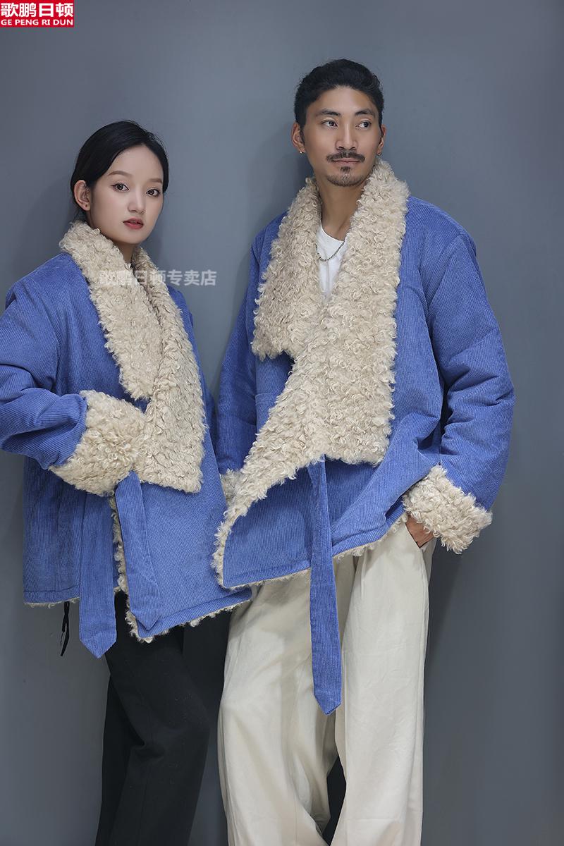 藏族服装男藏袍男冬季藏式棉衣加厚藏服藏装男情侣装藏族衣服女系腰带