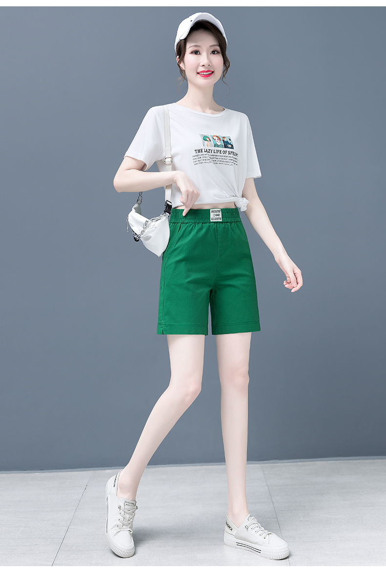 女式半裤夏中裤半截半节裤冰丝哈伦裤五分裤女2022夏季新款韩版百搭