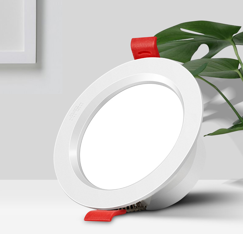 德力西led筒灯客厅暗装嵌入式天花筒灯家用桶筒灯45w冷白光开孔75cm