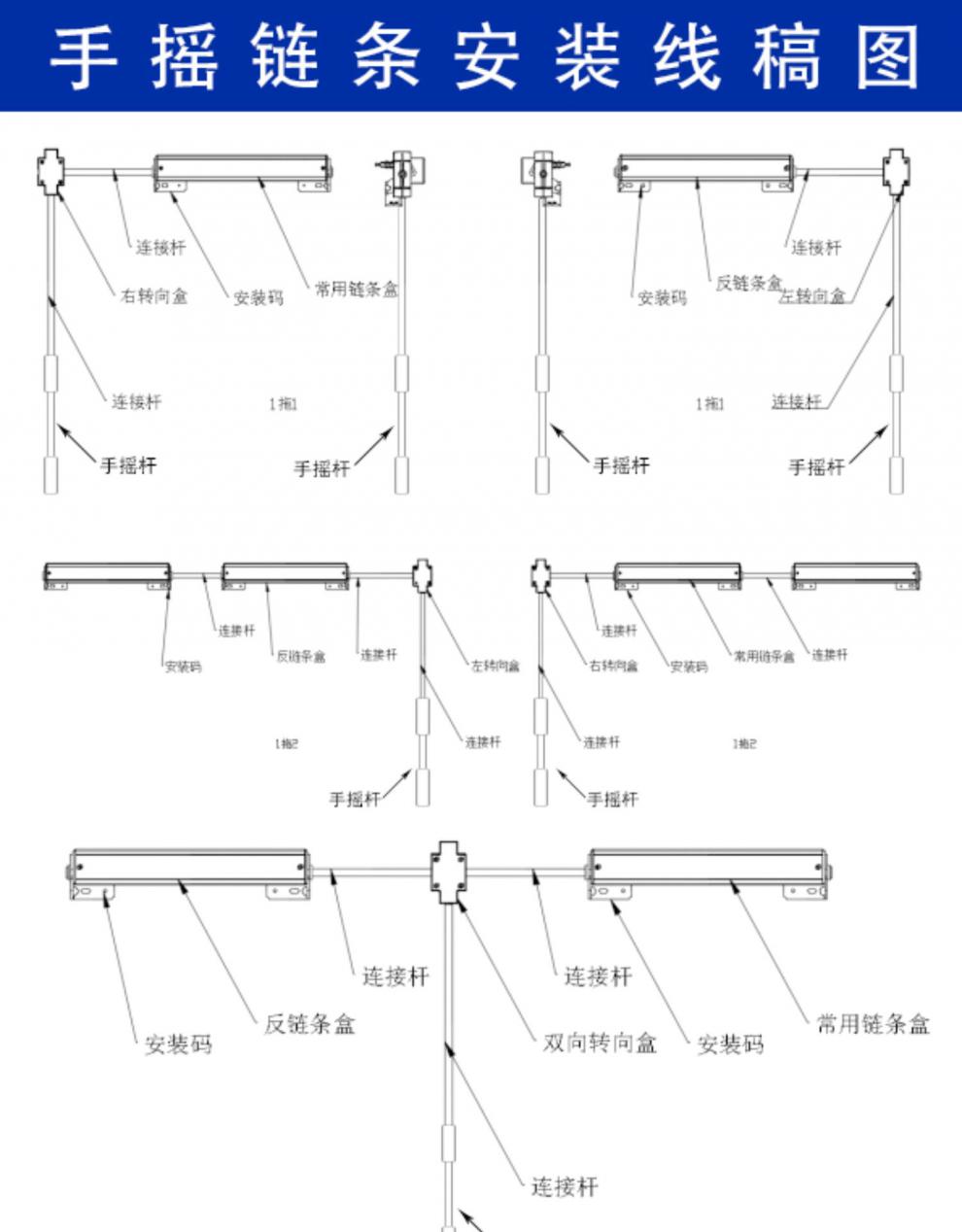 家装建材手摇链条开窗机手动开窗器手摇杆式开窗器sn1996sn6313 手摇