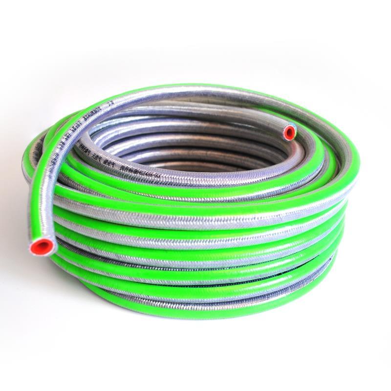 液化气钢丝管减压阀防爆燃气管天然气液化气煤气猛火灶管橡胶软管 3.